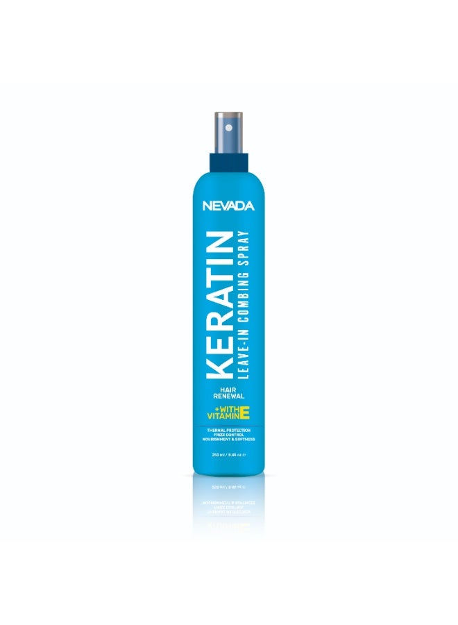 Nevada Keratin Leave-In Combing spray Hair Renewal With Vitamin E 250ml